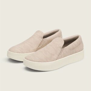 Allbirds Women’s Slip-On Knit Platform Sneakers - Beige